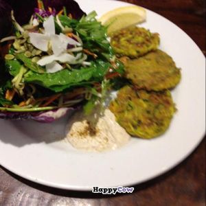 Zuchinni fritters  at Me and Art in Darlinghurst