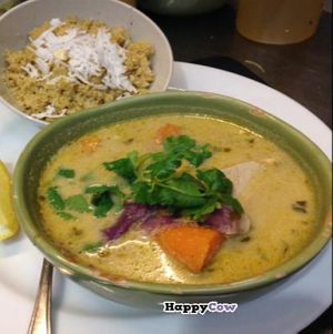 green curry with quinoa  at Me and Art in Darlinghurst