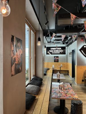 Seating  at Bastard Burgers - Sankt Paulsgatan in Stockholm