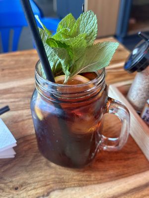 Homemade iced tea  at Takumi - Rotterdam Markthal in Rotterdam