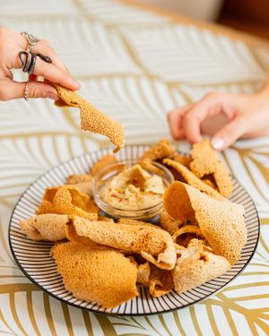 Injera Chips & Hummus at Lion of Judah - Ethiopian American Cuisine in Valdosta