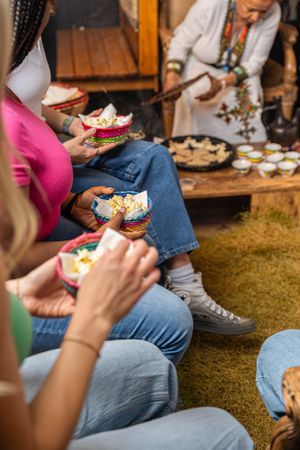 Popcorn and Roasted Barley Enjoyed during a coffee ceremony at Lion of Judah - Ethiopian American Cuisine in Valdosta