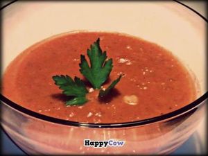 Tomato Peanut Soup at Nourished On The Go in Oshawa