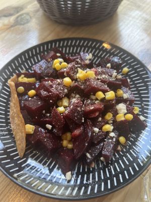 Beetroot meze  at AYLAK Politiki Kouzina in Athens