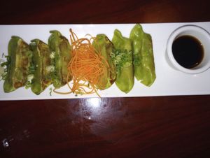 Vegetable gyoza at Takumi Cuisine in Decatur