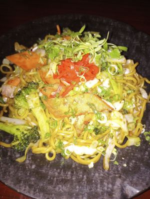 Vegetable yakisoba at Takumi Cuisine in Decatur
