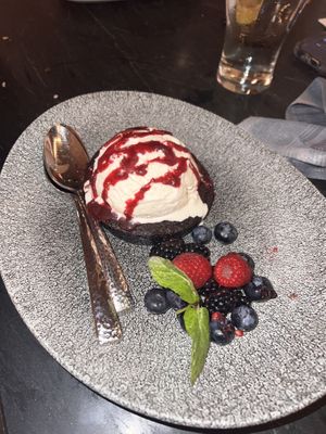 Vegan brownie  at Disneyland - Lamplight Lounge  in Anaheim