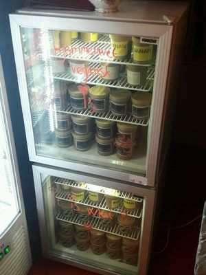 Assortment of vegan ice cream at Cafe Ulla Terkelsen in Aalborg