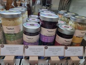 Fermented products at NaTuri Café & Deli in Budapest