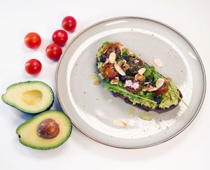 Avocado toast at Mitzi Coffee & Brunch in Barcelona