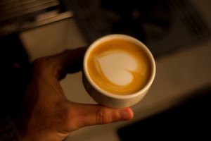 Oat cappuccino at Mitzi Coffee & Brunch in Barcelona