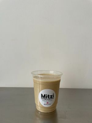 Banana & Peanut Butter Smoothie at Mitzi Coffee & Brunch in Barcelona