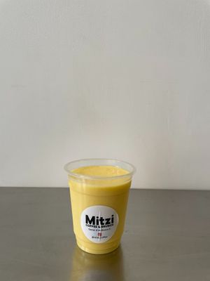 Mango & Banana Lassi at Mitzi Coffee & Brunch in Barcelona