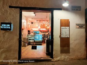 From the front at Mercado Municipal in Villa De Leyva