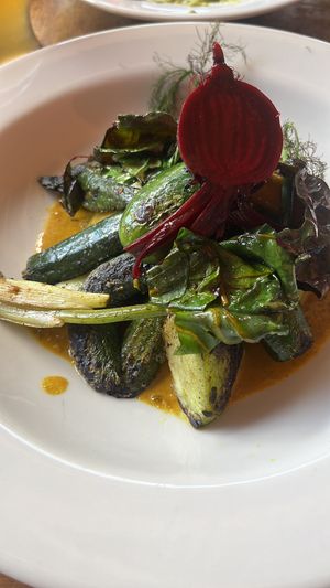 Cosecha de vegetales al curry  at Mercado Municipal in Villa De Leyva