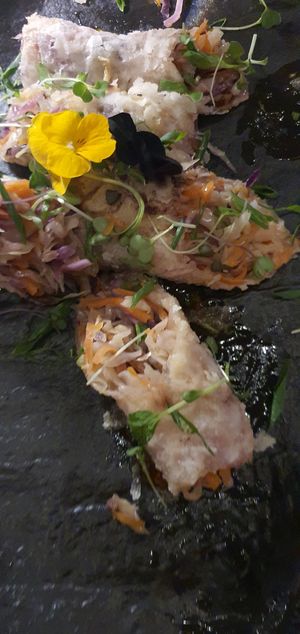 Springrolls at East in Le Morne