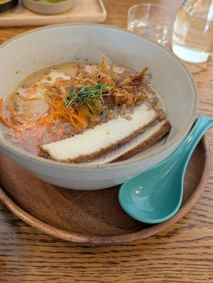 Platon Tonkasu ramen (tastes like delicious potato chips) at ippudo V in Brooklyn
