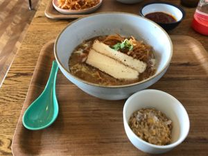 Ramen & side at ippudo V in Brooklyn