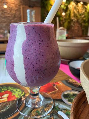 Blueberry blend smoovie at ippudo V in Brooklyn