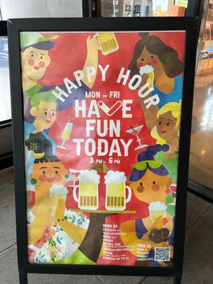 Happy hour on weekdays at ippudo V in Brooklyn