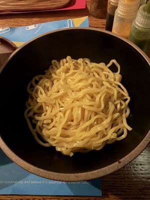 Extra side of noodles  at ippudo V in Brooklyn