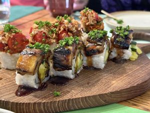 Brooklyn bridge sushi   at ippudo V in Brooklyn