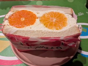 Fruit Sandwich - Orange unwrapped at ippudo V in Brooklyn