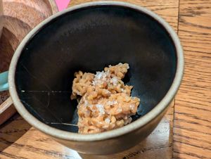 Natto topping at ippudo V in Brooklyn