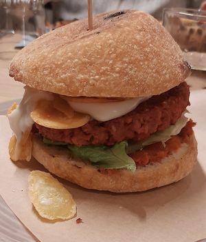 Hamburger vegano at Jolly Jumper in Cuneo