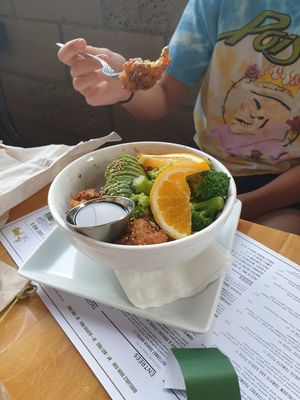 orange chicken at Sage Bistro - Cloud Kitchen in Culver City