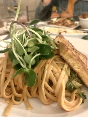Seasonal Greens and Lemongrass Pasta at Sage Bistro - Cloud Kitchen in Culver City