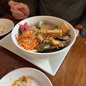 miso rainbow bowl #Veganuary at Sage Bistro - Cloud Kitchen in Culver City