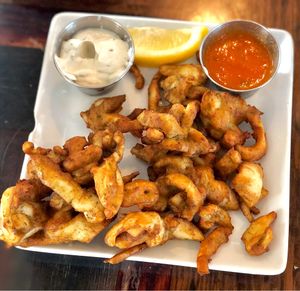 Coconut calamari  at Sage Bistro - Cloud Kitchen in Culver City