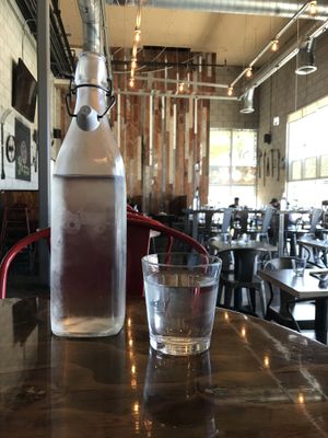 Love when restaurants just give you the whole bottle.  at Sage Bistro - Cloud Kitchen in Culver City