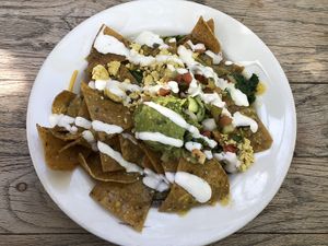 Chilaquiles at Sage Bistro - Cloud Kitchen in Culver City