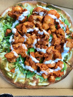 Buffalo cauliflower pizza at Sage Bistro - Cloud Kitchen in Culver City