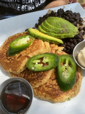 Cornbread Jalapeño Pancakes ... I would have these every weekend  at Sage Bistro - Cloud Kitchen in Culver City