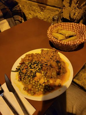 Vegan plate 180 TRY at Helvetia in Istanbul