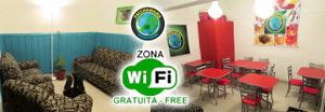 WIFI zone free.
Pacchamama vegan lounge at Pacchamama in Lima