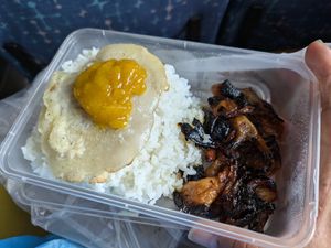 Tocino breakfast at The Plant-Based Project in Taguig