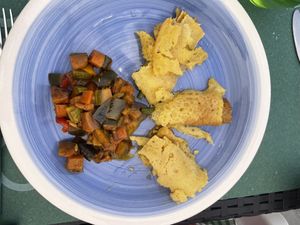 Involtini with ratatouille in Curry sauce   at Cibo in Aosta