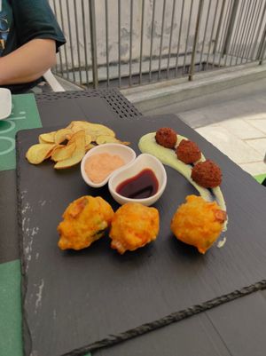 Tris di fritti at Cibo in Aosta