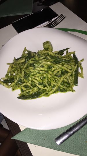 Trofie al pesto e patate at Cibo in Aosta