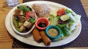 Ginger with tofu at Thai Vegan in Santa Fe