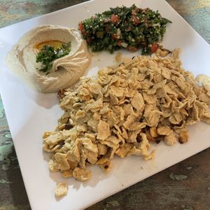 House made vegan schwarma (to die for) at Norma's Restaurant in Cherry Hill