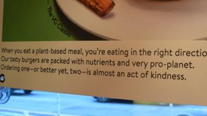 encouraging plant based diet at Veggie Grill by Next Level - Downtown in Seattle