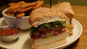 chickn sandwich at Veggie Grill by Next Level - Downtown in Seattle