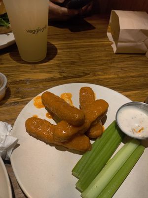 Buffalo wings at Veggie Grill by Next Level - Downtown in Seattle