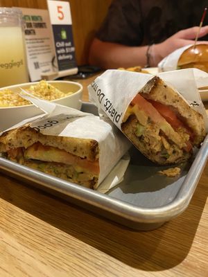 Tuna style sandwich at Veggie Grill by Next Level - Downtown in Seattle