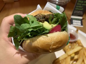 House Veggie Burger at Veggie Grill by Next Level - Downtown in Seattle